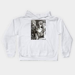 Lucifer "Crowded" Jill Presto & The Basanos portrait (original) Kids Hoodie